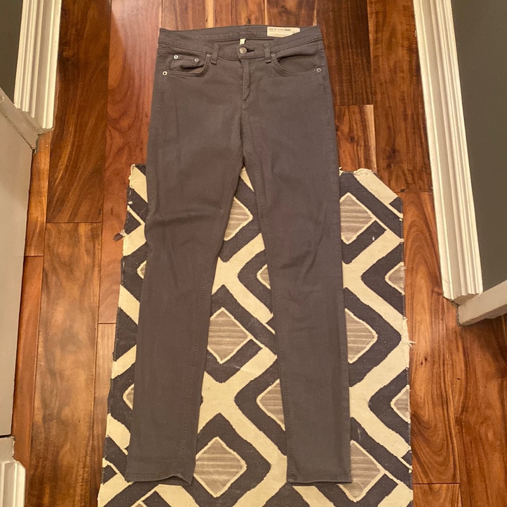 Rag and Bone Grey Skinny Denim